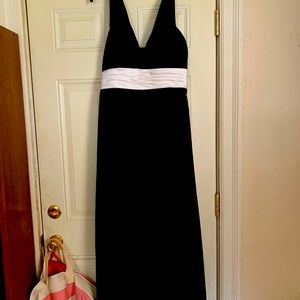 DaVinci Long gown black white